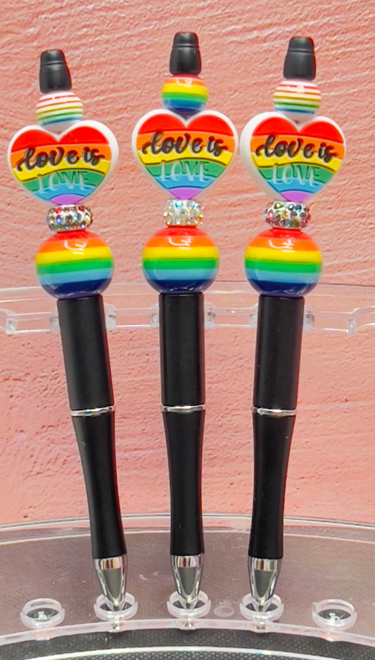 Love is Love Beaded Pens