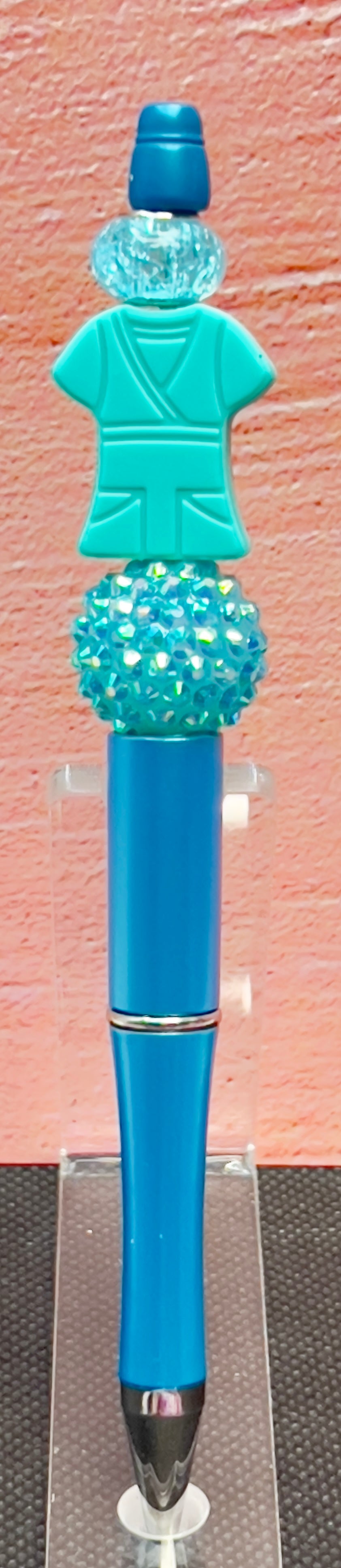 Scrub Top Beaded Pen