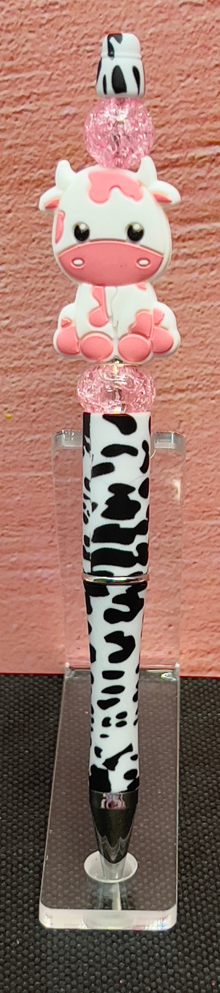 Colorful Cow Beaded Pens