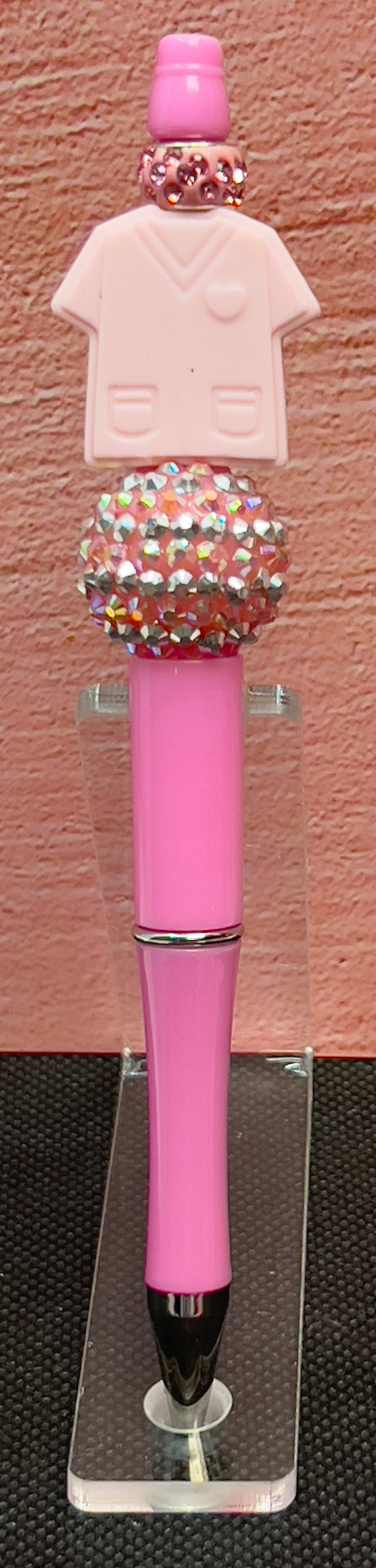 Scrub Top Beaded Pen