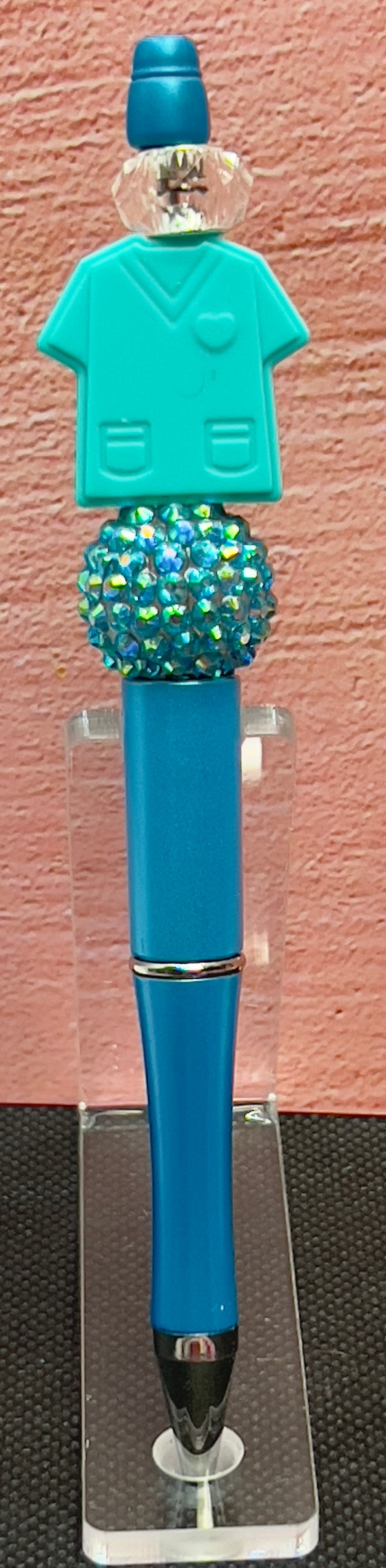 Scrub Top Beaded Pen