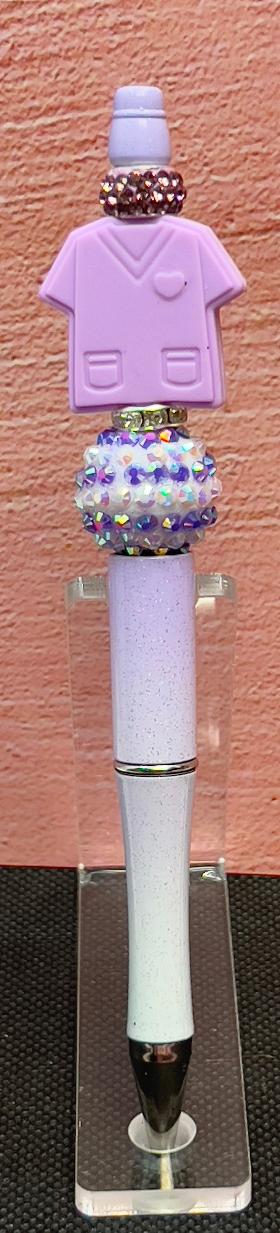 Scrub Top Beaded Pen